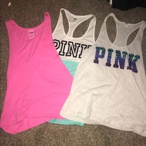 Bundle of 3 PINK tank tops
